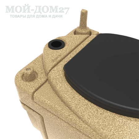 Торфяной туалет Rostok Eco 25 Песочный гранит | Мой-Дом27 | Стационарный торфяной биотуалет цвета песочного графита емкостью верхнего бака 20 л. и&nbsp;нижнего бака 45 л.<br>
 Отличительная черта туалета в разделении фракций в разные ёмкости. Это упрощает обслуживание туалета и избавляет от неприятного запаха в помещении.<br>
Высота сиденья: 45 см